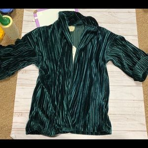 Zara kids 6/7 open front cardigan green